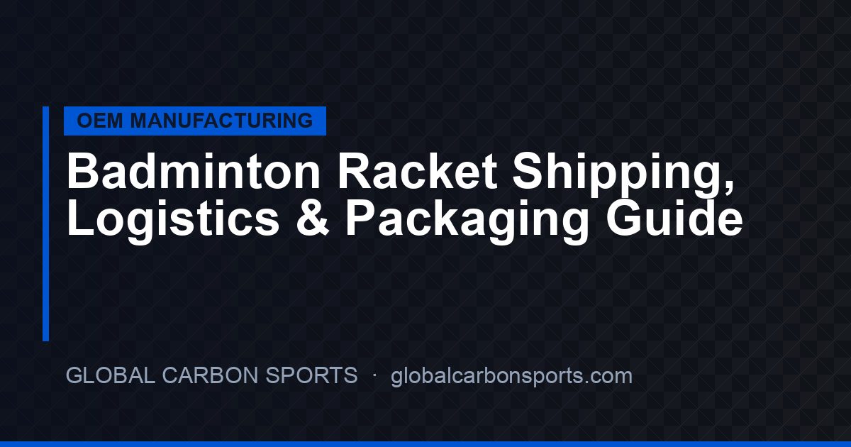 Badminton Racket Shipping and Logistics Packaging Best Practices 2026